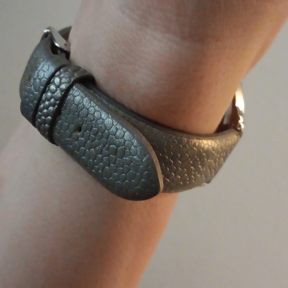 Premier Designs Stone and Leather Watch - Picture 4 of 8